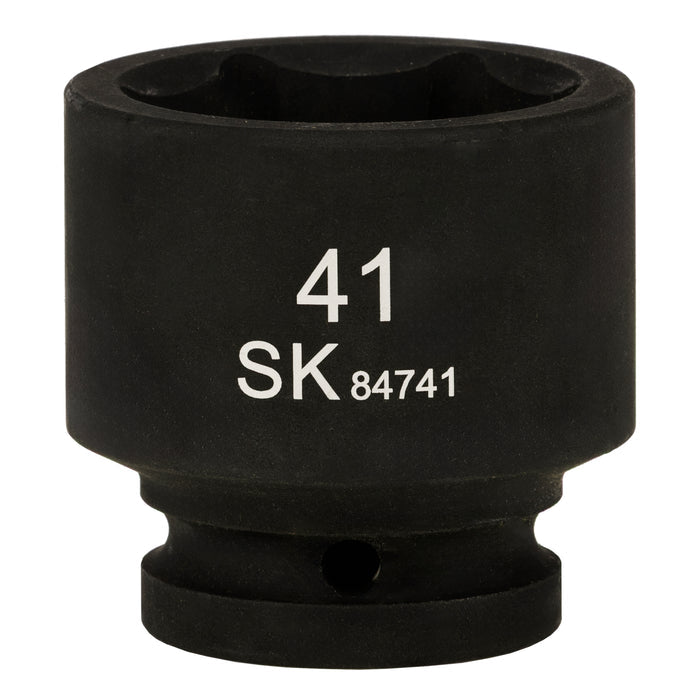 SK84741 - 3/4" Drive, 6 Point, Shallow, Metric Impact Socket, 41mm