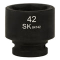 SK84742 - 3/4" Drive, 6 Point, Shallow, Metric Impact Socket, 42mm