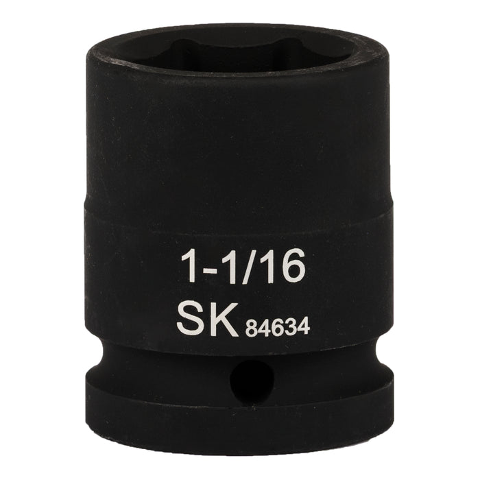 SK84634 - 3/4" Drive, 6 Point, Shallow, SAE Impact Socket, 1-1/16"