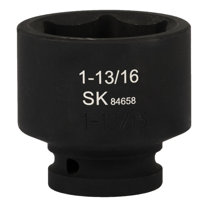 SK84658 - 3/4" Drive, 6 Point, Shallow, SAE Impact Socket, 1-13/16"