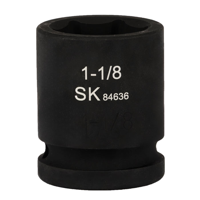 SK84636 - 3/4" Drive, 6 Point, Shallow, SAE Impact Socket, 1-1/8"