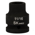SK84622 - 3/4" Drive, 6 Point, Shallow, SAE Impact Socket, 11/16"