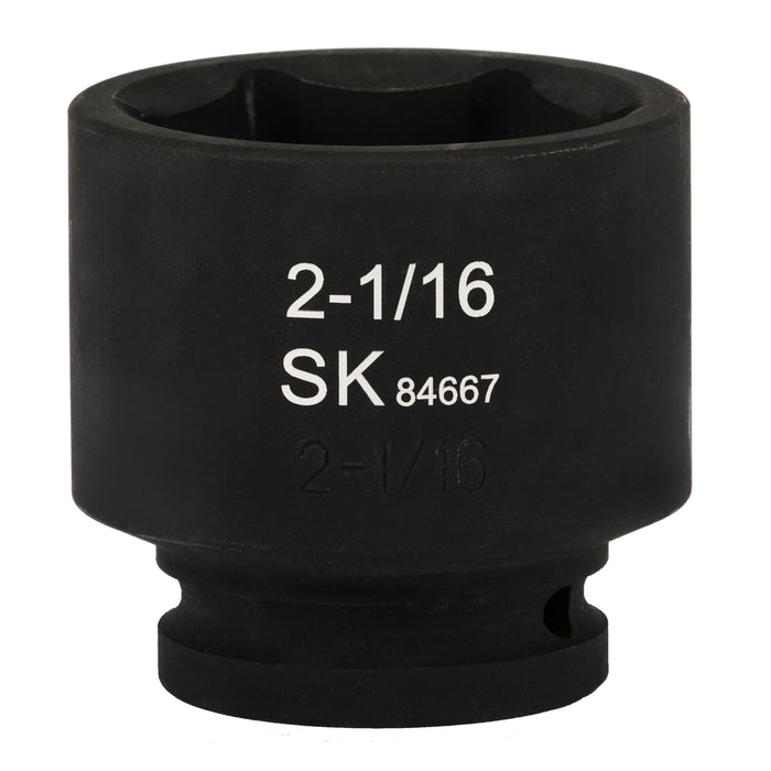 SK84667 - 3/4" Drive, 6 Point, Shallow, SAE Impact Socket, 2-1/16"