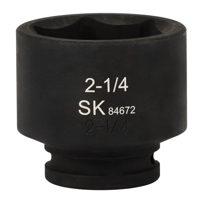 SK84672 - 3/4" Drive, 6 Point, Shallow, SAE Impact Socket, 2-1/4"
