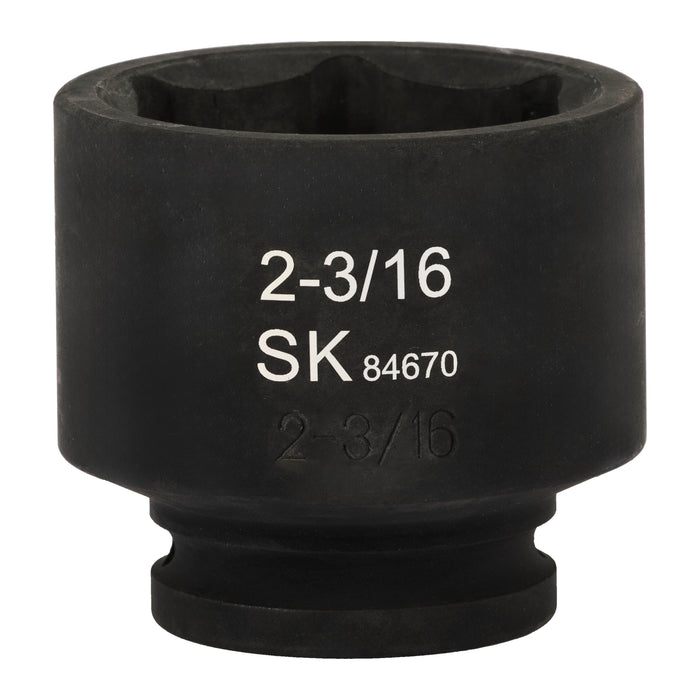 SK84670 - 3/4" Drive, 6 Point, Shallow, SAE Impact Socket, 2-3/16"