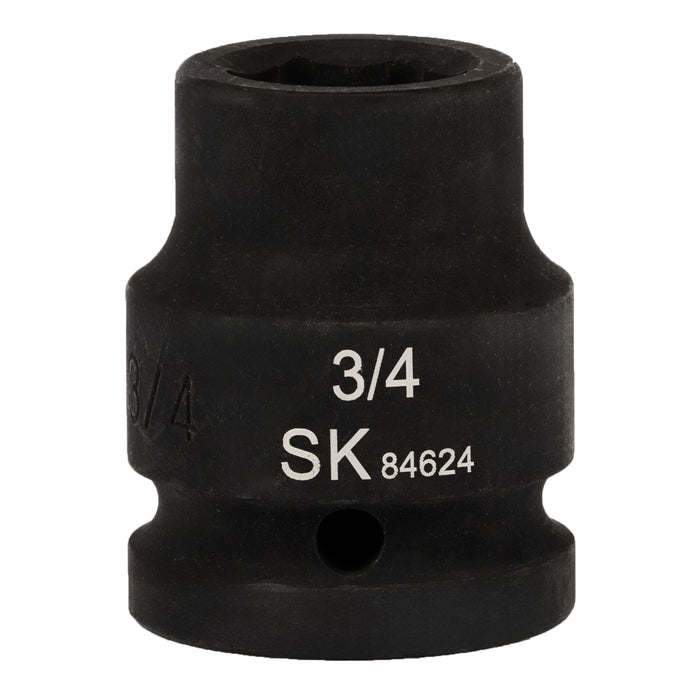 SK84624 - 3/4" Drive, 6 Point, Shallow, SAE Impact Socket, 3/4"