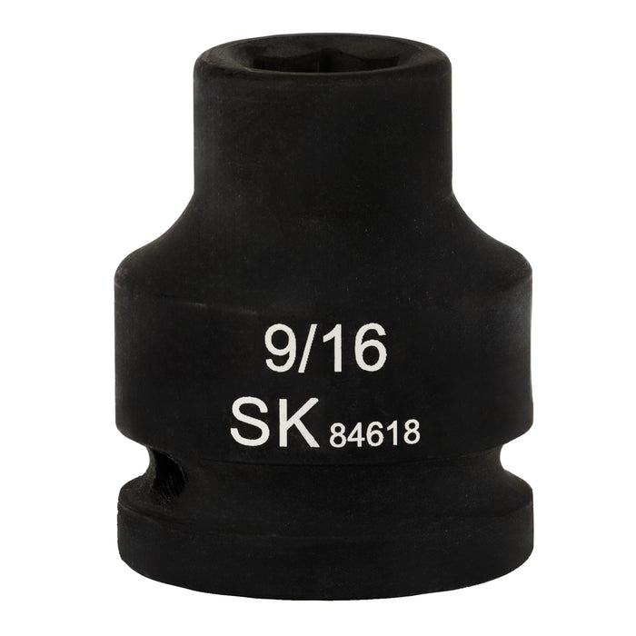 SK84618 - 3/4" Drive, 6 Point, Shallow, SAE Impact Socket, 9/16"