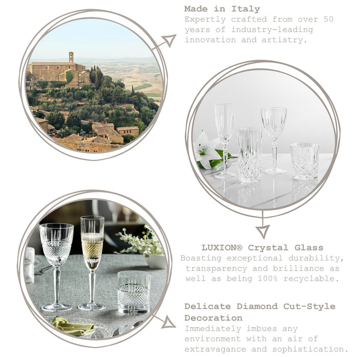 340ml Crystal Whisky Glasses - Pack of 6