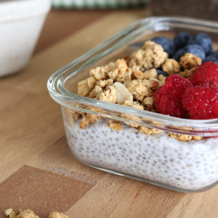 370ml Glass Food Storage Container with Lid