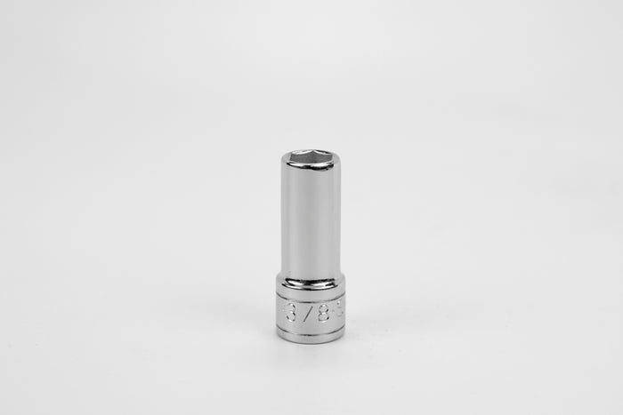 3/8" 3/8" Drive 6 Point Fractional Deep Chrome Socket