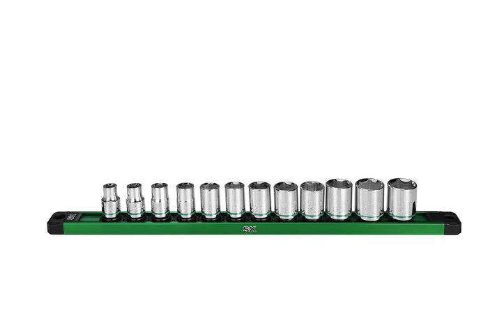 SK01341 - 3/8" Drive, 12 Piece, 6 Point, Standard, Metric Chrome Socket Set