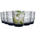 390ml Diamond Tumbler Glasses - Pack of Six