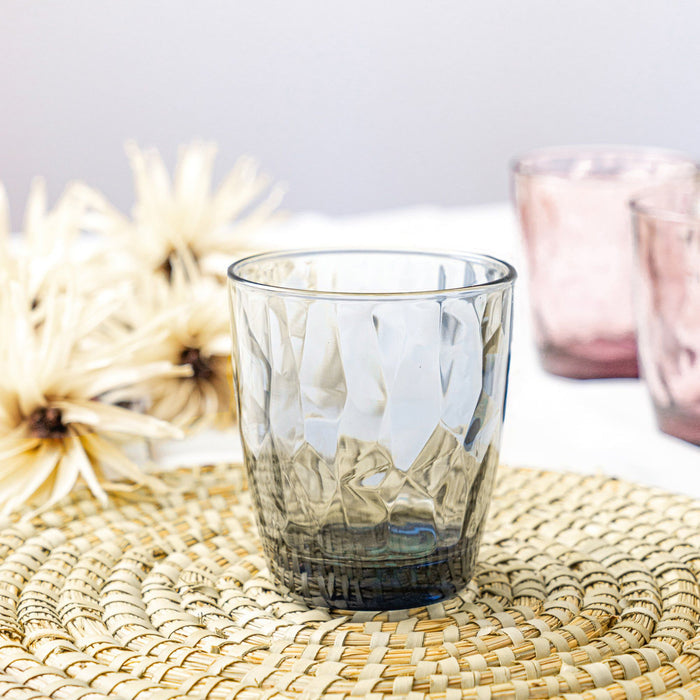 390ml Diamond Tumbler Glasses - Pack of Six