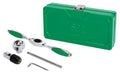 SK tool set with green case on a white background