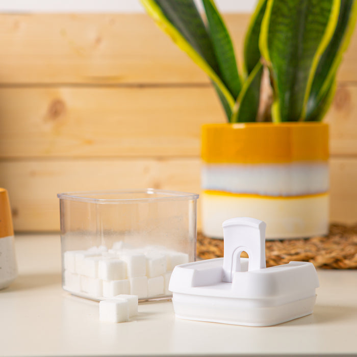 500ml White Lid Airtight Flip-Lock Plastic Food Storage Container