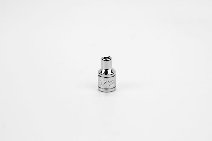 5/32" 1/4" Drive 6 Point Fractional Standard Chrome Socket
