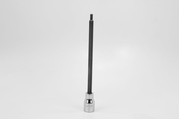 5/32" 3/8" Drive Long Hex Chrome Bit Socket