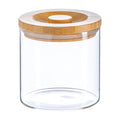 550ml Scandi Storage Jar with Carved Wooden Lid - By Argon Tableware