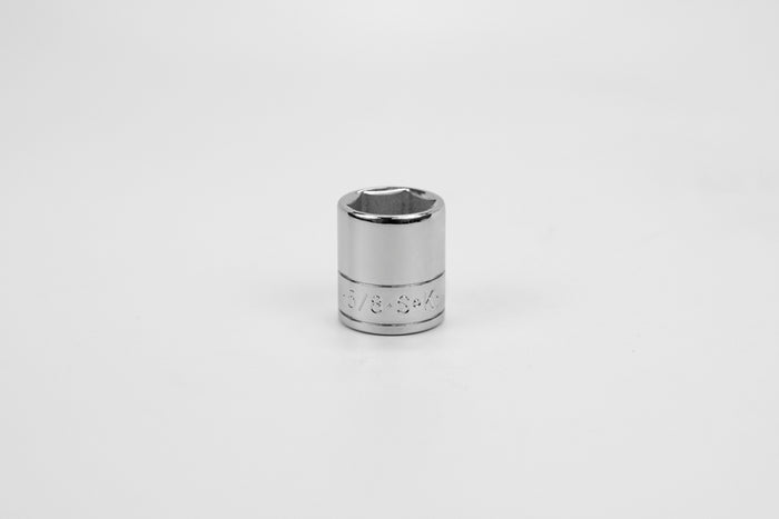 5/8" 1/4" Drive 6 Point Fractional Standard Chrome Socket