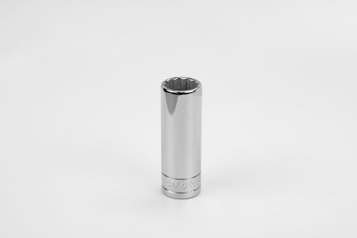 5/8" 3/8" Drive 12 Point Fractional Deep Chrome Socket