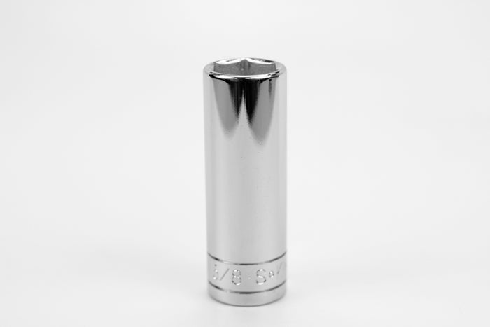 5/8" 3/8" Drive 6 Point Fractional Deep Chrome Socket