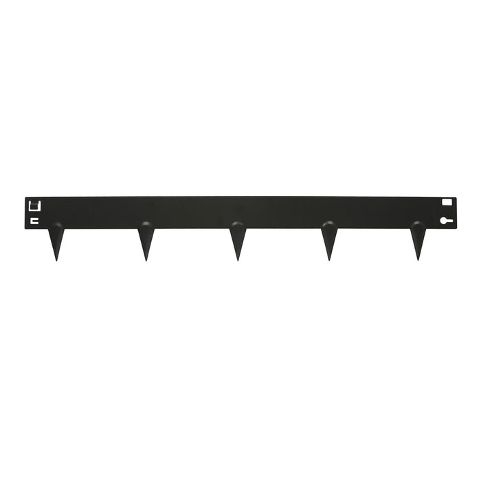 5pc Black Steel Lawn Edging Set - 5m x 8cm
