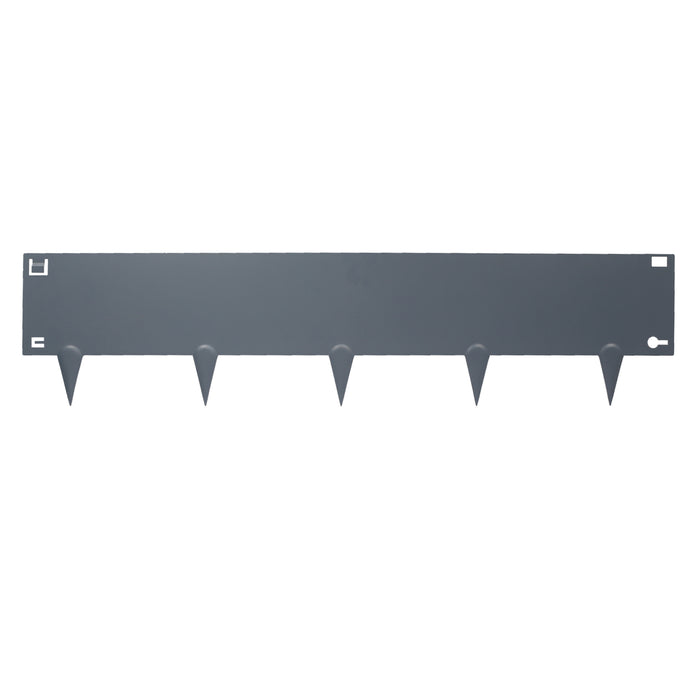 5pc Grey Steel Lawn Edging Set - 5m x 16cm
