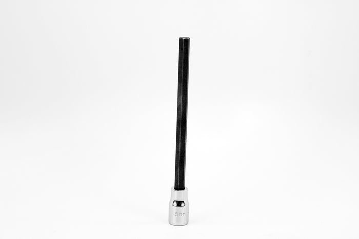 6 mm 3/8" Drive Long Hex Chrome Bit Socket