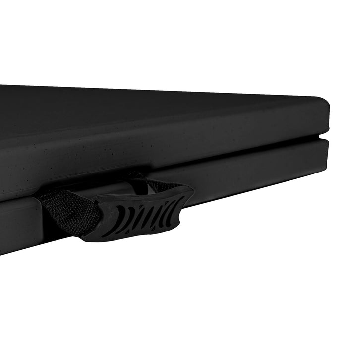 6ft (180cm) Black Rectangle Plastic Folding Trestle Table