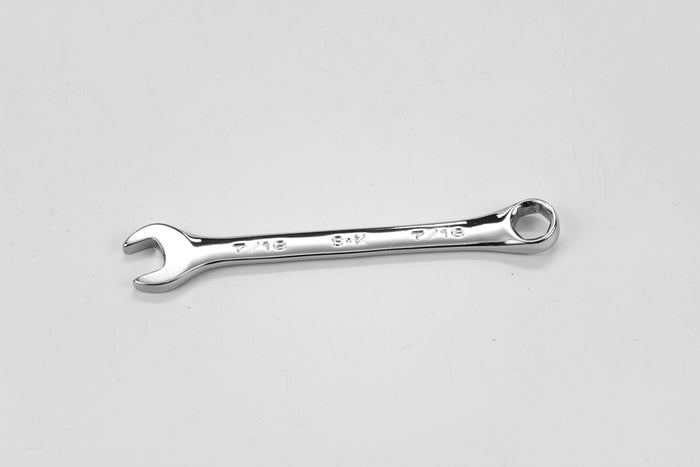 7/16" 6 Point Fractional Regular Combination Chrome Wrench