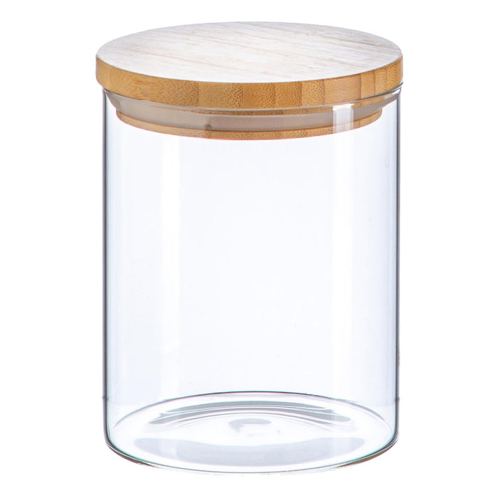 750ml Scandi Storage Jar with Wooden Lid - By Argon Tableware