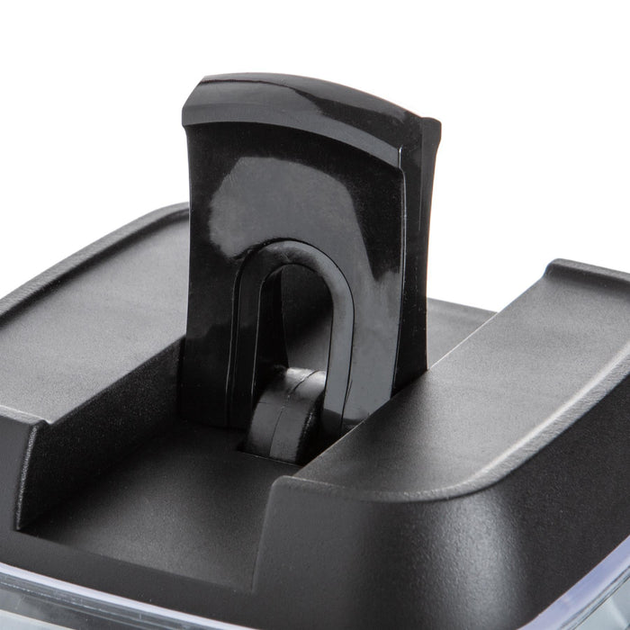 800ml Black Lid Airtight Flip-Lock Plastic Food Storage Container