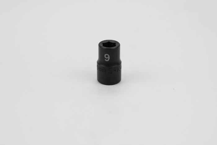 9 mm 3/8" Drive 6 Point Standard Metric Impact Socket