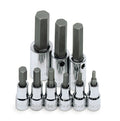 9 Piece 3/8" and 1/2" Drive Metric Hex Bit Socket Set