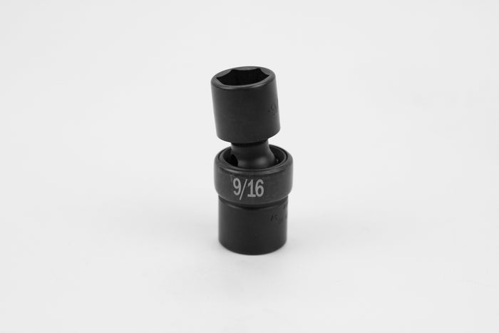9/16" 3/8" Drive 6 Point Swivel Fractional Impact Socket
