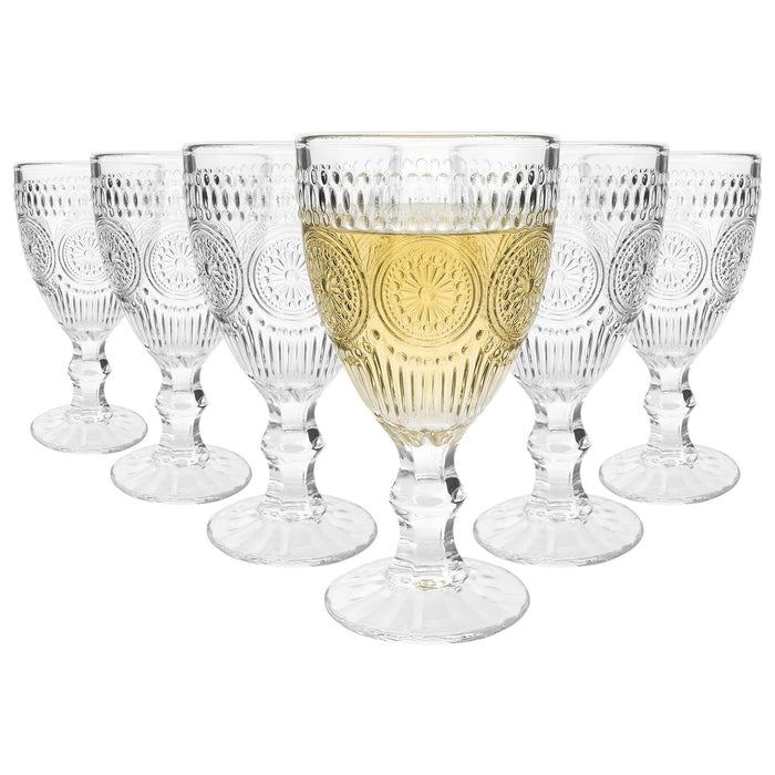 310ml Amore Ribbed Wine Glasses - Pack of 6