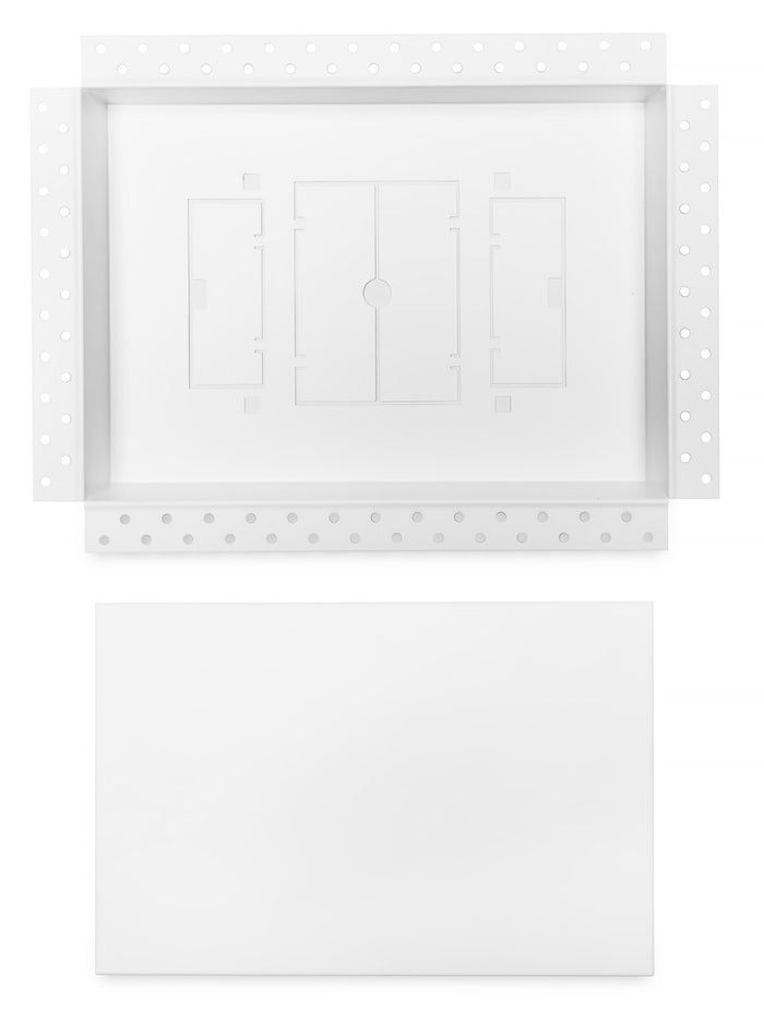 10" x 14 1/4" / Satin White