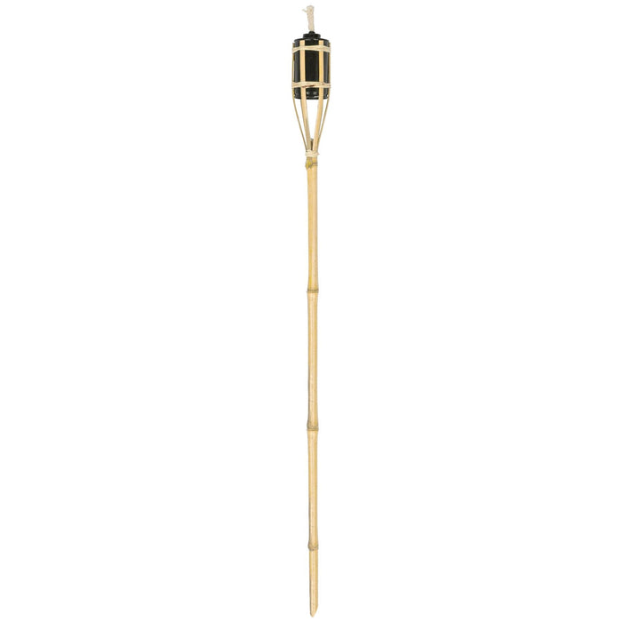 Bamboo 113cm Garden Fire Torches - Pack of Six