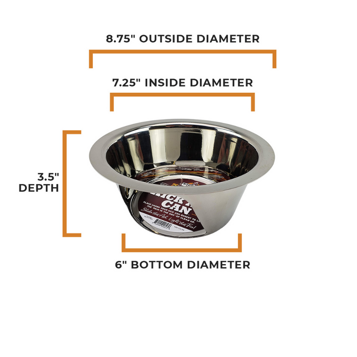 Dimensioned Large Can