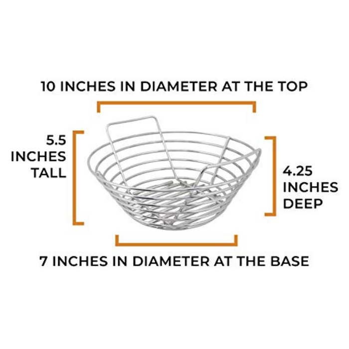 Dimensioned Small Kick Ash Basket
