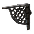 Black 100mm Honeycomb Iron Shelf Bracket