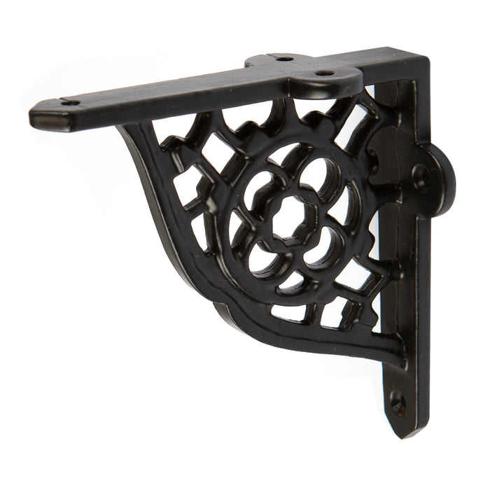Black 100mm Honeycomb Iron Shelf Bracket