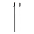 Black 1.46m Stainless Steel Round Garden Torches - Pack of 2