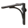 Black 150mm Curved Iron Shelf Bracket