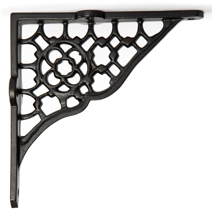 Black 155mm Honeycomb Iron Shelf Bracket