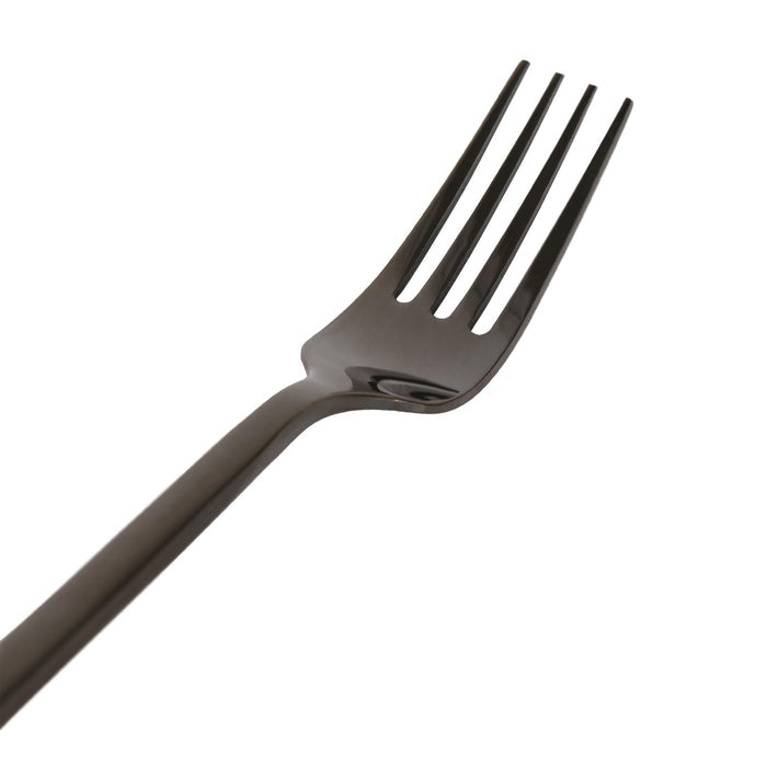 Black 16-Piece Stainless Steel Cutlery Set