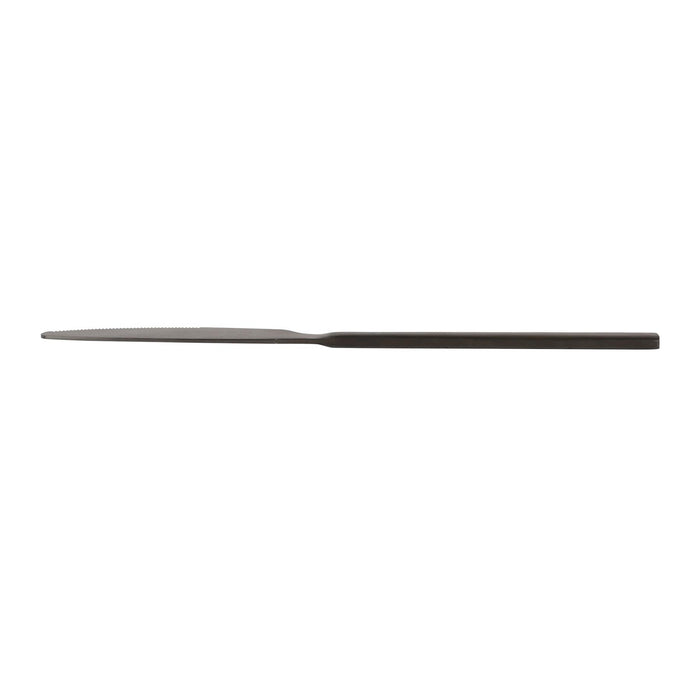 Black 21cm Stainless Steel Dinner Knives - Pack of 4