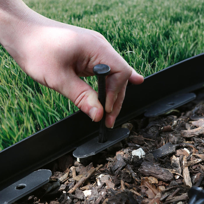 Black Flexible Plastic Lawn & Path Edging