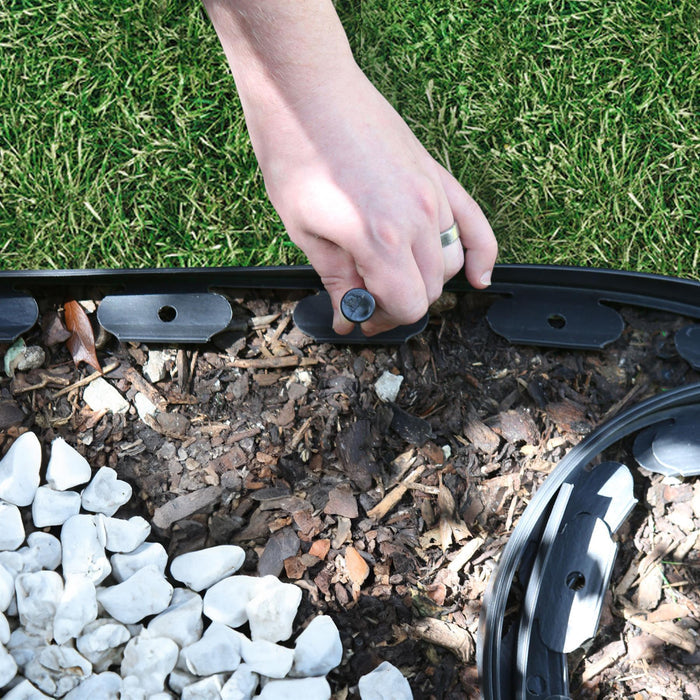 Black Flexible Plastic Lawn & Path Edging
