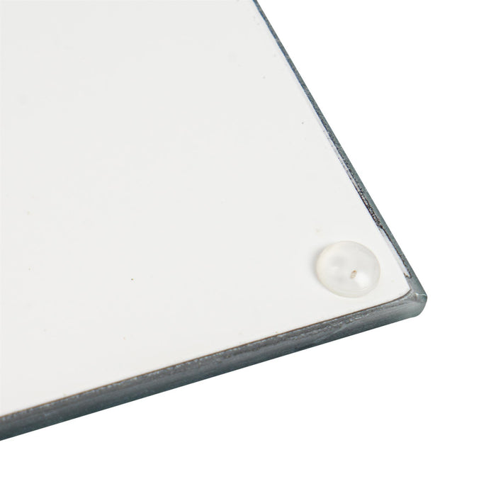 Black Square Glass Coasters - Pack of 6